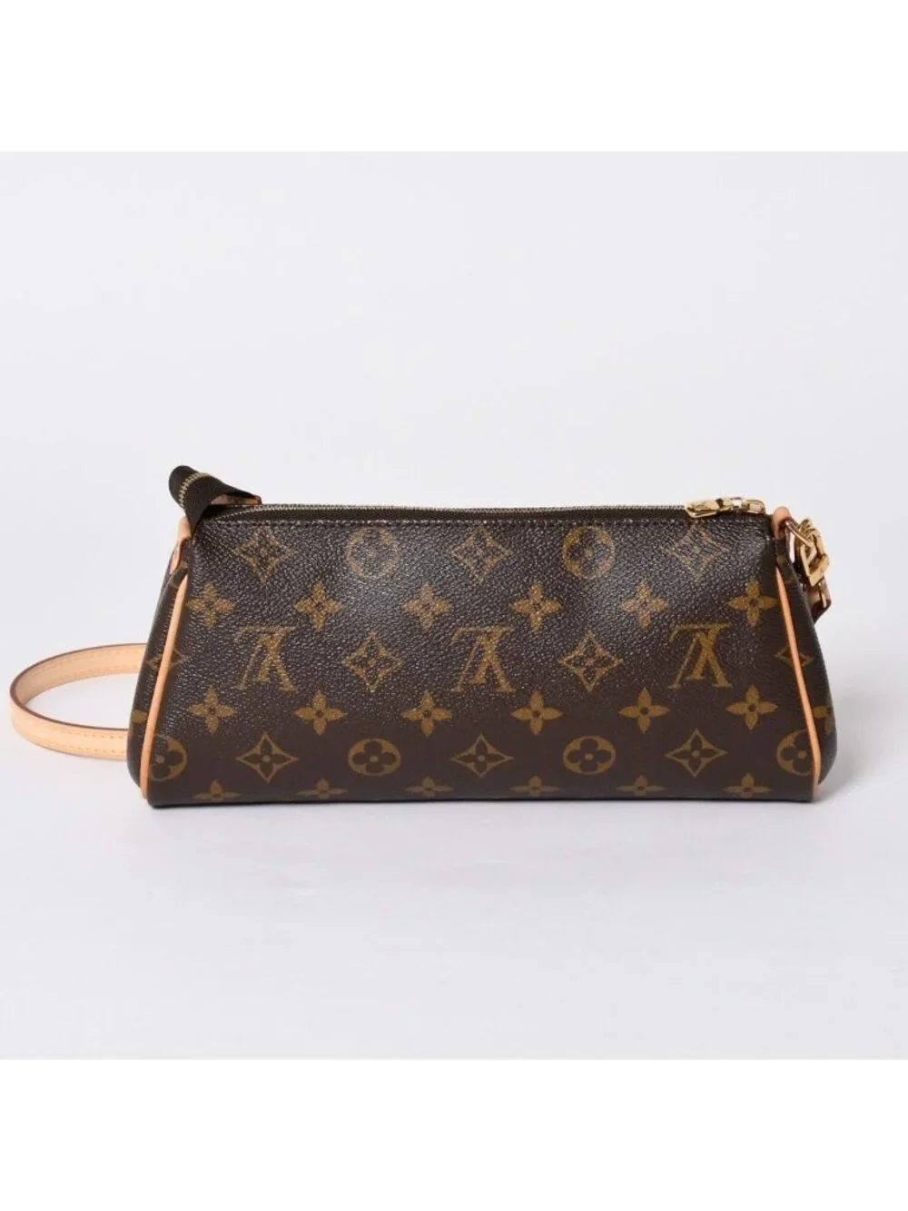 Louis Vuitton Pochette Monogram Brown Gold